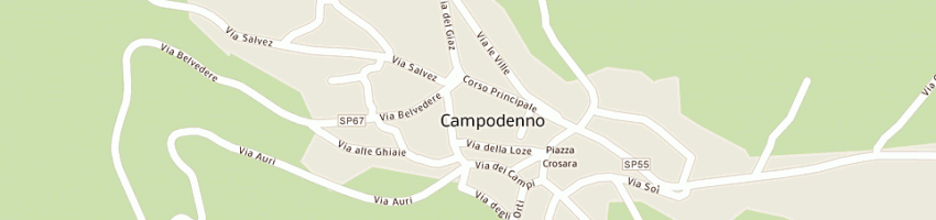 Mappa della impresa dal ri' flavio a CAMPODENNO