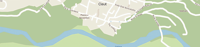 Mappa della impresa albergo al giardino carla a CLAUT