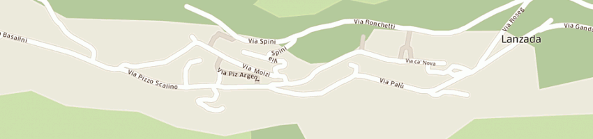 Mappa della impresa nana sabina a LANZADA