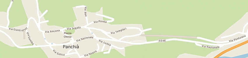 Mappa della impresa albergo panorama a PANCHIA 