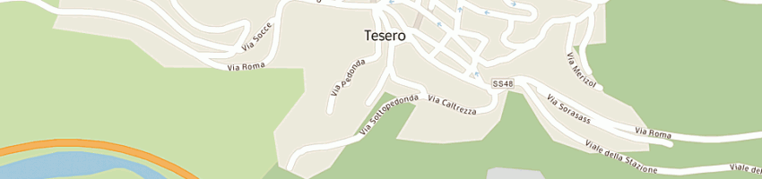 Mappa della impresa vigili del fuoco volontari tesero a TESERO