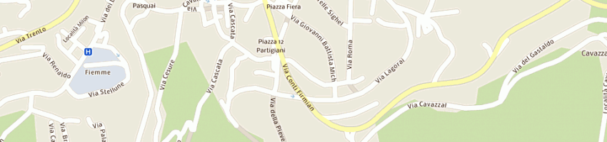 Mappa della impresa ristorante pizzeria la pieve a CAVALESE