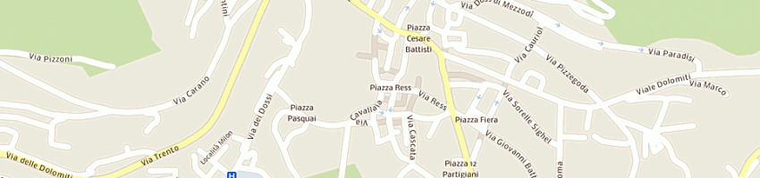 Mappa della impresa casa del formaggio di divan r a CAVALESE