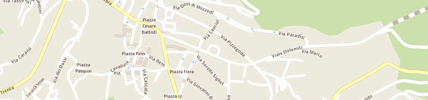 Mappa della impresa pizza shop di defrancesco loredana a CAVALESE