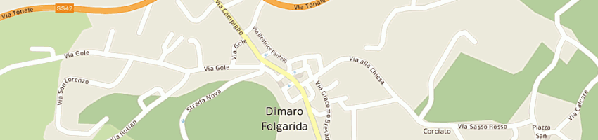 Mappa della impresa panciera mario a DIMARO