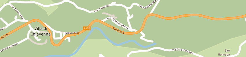 Mappa della impresa pedrini luigi a VILLA DI CHIAVENNA