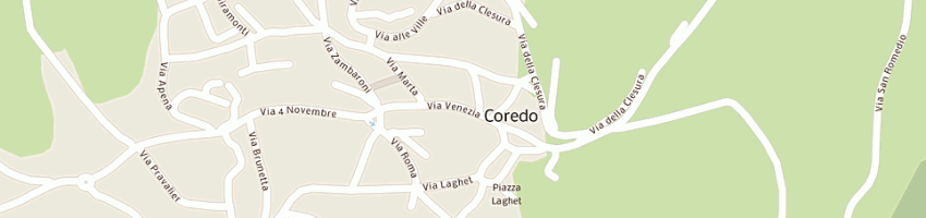 Mappa della impresa scuola elementare a COREDO