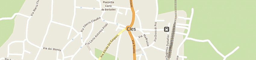 Mappa della impresa ingrosso carta moser claudio a CLES