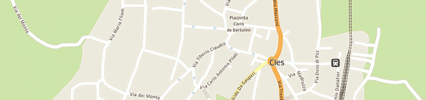 Mappa della impresa bar caffe' roma a CLES