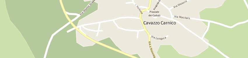 Mappa della impresa borgo poscolle di pillinini lucio e c sas a CAVAZZO CARNICO