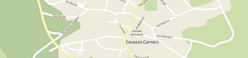 Mappa della impresa municipio a CAVAZZO CARNICO