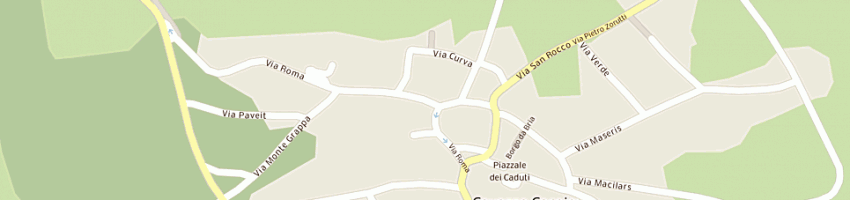 Mappa della impresa poste italiane spa a CAVAZZO CARNICO