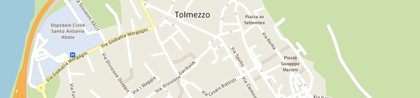 Mappa della impresa pullman bar di del negro rosalia a TOLMEZZO