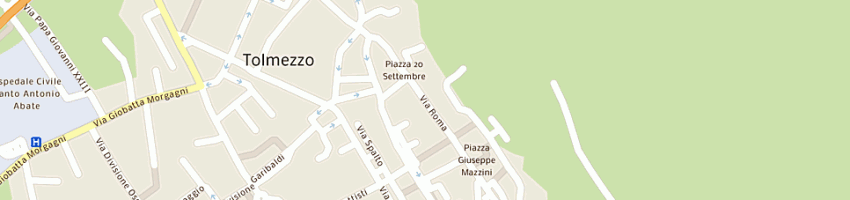 Mappa della impresa negozio milanese di beltrami alda e c (sas) a TOLMEZZO