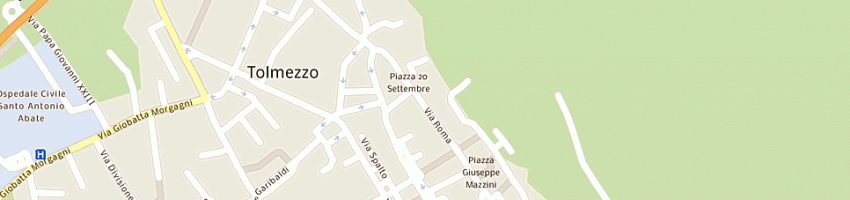 Mappa della impresa bar pizzeria posta a TOLMEZZO