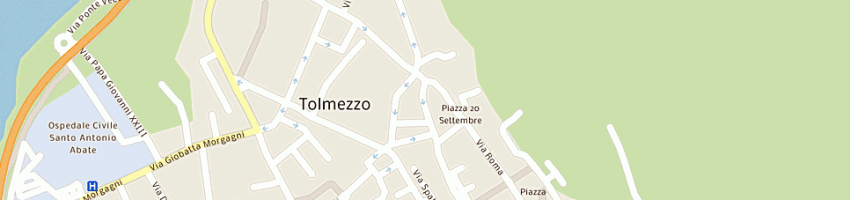 Mappa della impresa studio dentistico barazzutti d'agostino a TOLMEZZO