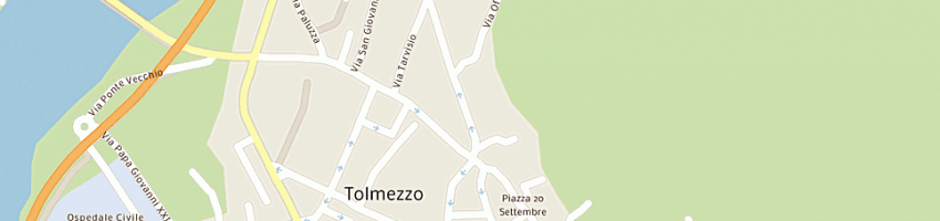 Mappa della impresa centro servizi mizzaro di marzona roberta a TOLMEZZO