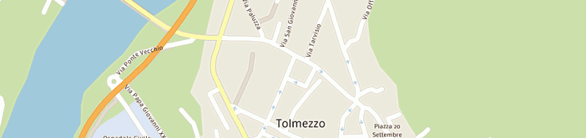Mappa della impresa mainardis vittorio di mainardis mario a TOLMEZZO