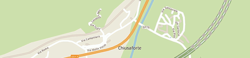 Mappa della impresa municipio a CHIUSAFORTE