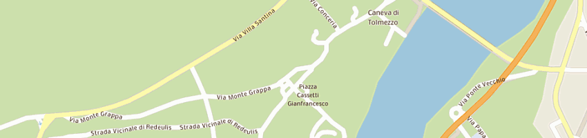 Mappa della impresa bar montegrappa a UDINE