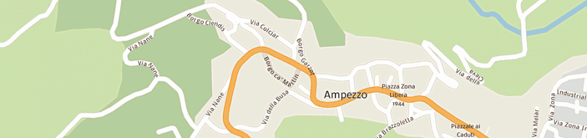 Mappa della impresa ente nazionale per le strade - anas - a AMPEZZO