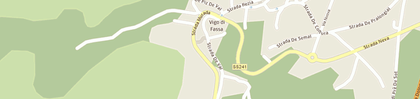 Mappa della impresa zanin claudio a VIGO DI FASSA