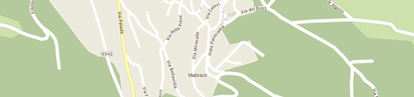 Mappa della impresa hotel rosalpina a MALOSCO