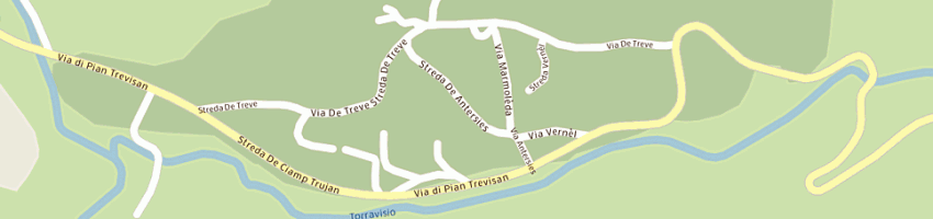 Mappa della impresa ristorante la bolp di senni edera e c sas a CANAZEI