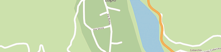 Mappa della impresa bar locanda a ZUGLIO