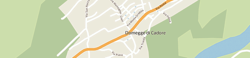 Mappa della impresa delta srl a DOMEGGE DI CADORE