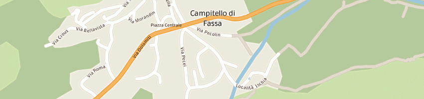 Mappa della impresa poste italiane a CAMPITELLO DI FASSA