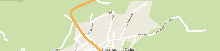 Mappa della impresa vannini alberto a LORENZAGO DI CADORE