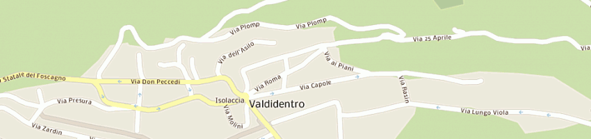 Mappa della impresa giacomelli italo a VALDIDENTRO