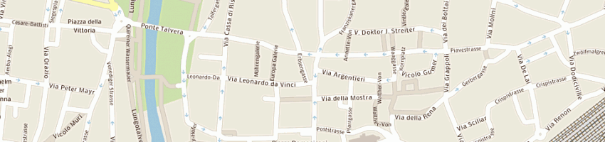 Mappa della impresa citta'azzurra soc coop arl a BOLZANO