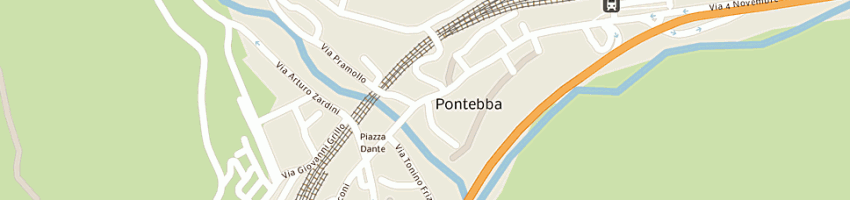Mappa della impresa poste italiane spa a PONTEBBA