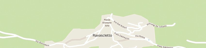 Mappa della impresa agenzia di informazione e accoglienza turistica della carnia a RAVASCLETTO