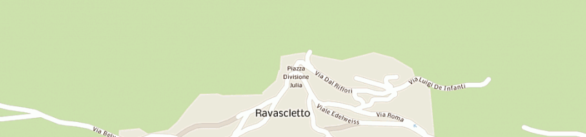 Mappa della impresa agenzie immobiliari rovis - bellina a RAVASCLETTO
