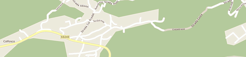 Mappa della impresa residence barbara a CORVARA IN BADIA