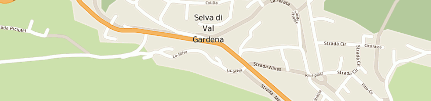 Mappa della impresa bar ristorante al cervo snc di pitscheider erich a SELVA DI VAL GARDENA