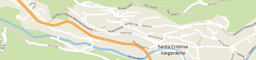 Mappa della impresa municipio a SANTA CRISTINA VALGARDENA
