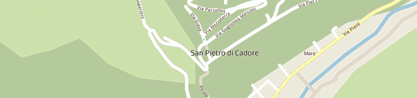 Mappa della impresa cdz snc a SAN PIETRO DI CADORE
