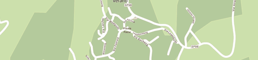 Mappa della impresa associazione turistica a VERANO