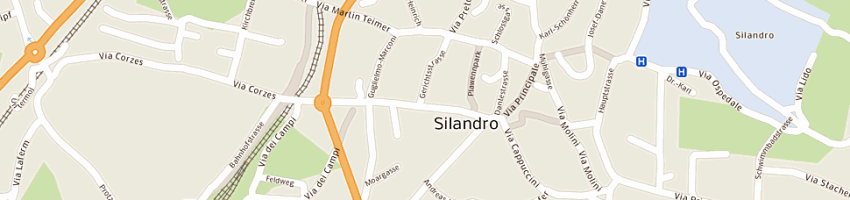 Mappa della impresa uffici giudiziari tribunale di bolzano sezione distaccata di silandro a SILANDRO
