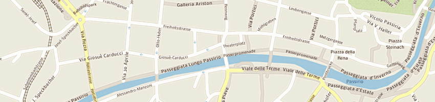 Mappa della impresa eighteen foot and streetwear a MERANO
