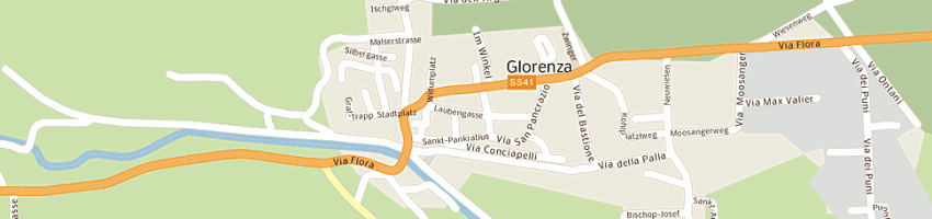 Mappa della impresa iana a BOLZANO