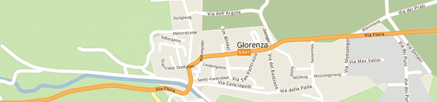 Mappa della impresa albergo zur post a GLORENZA