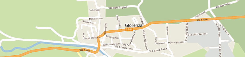 Mappa della impresa associazione turistica glorenza a GLORENZA