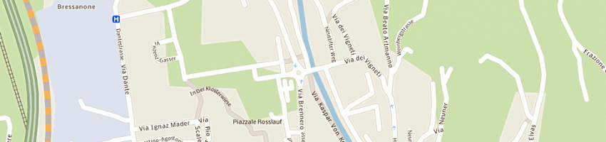 Mappa della impresa wu gang bar ristoro la piazzetta a BOLZANO