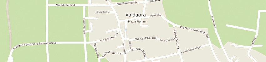Mappa della impresa appartements siegmair a VALDAORA
