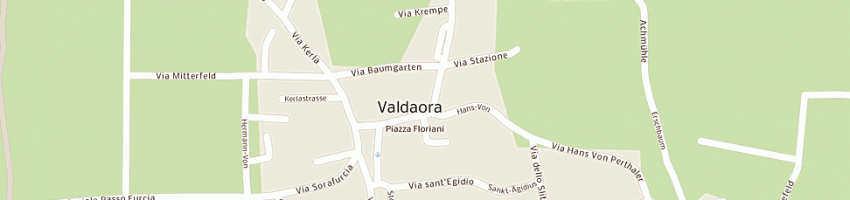Mappa della impresa albergo tharer snc a VALDAORA